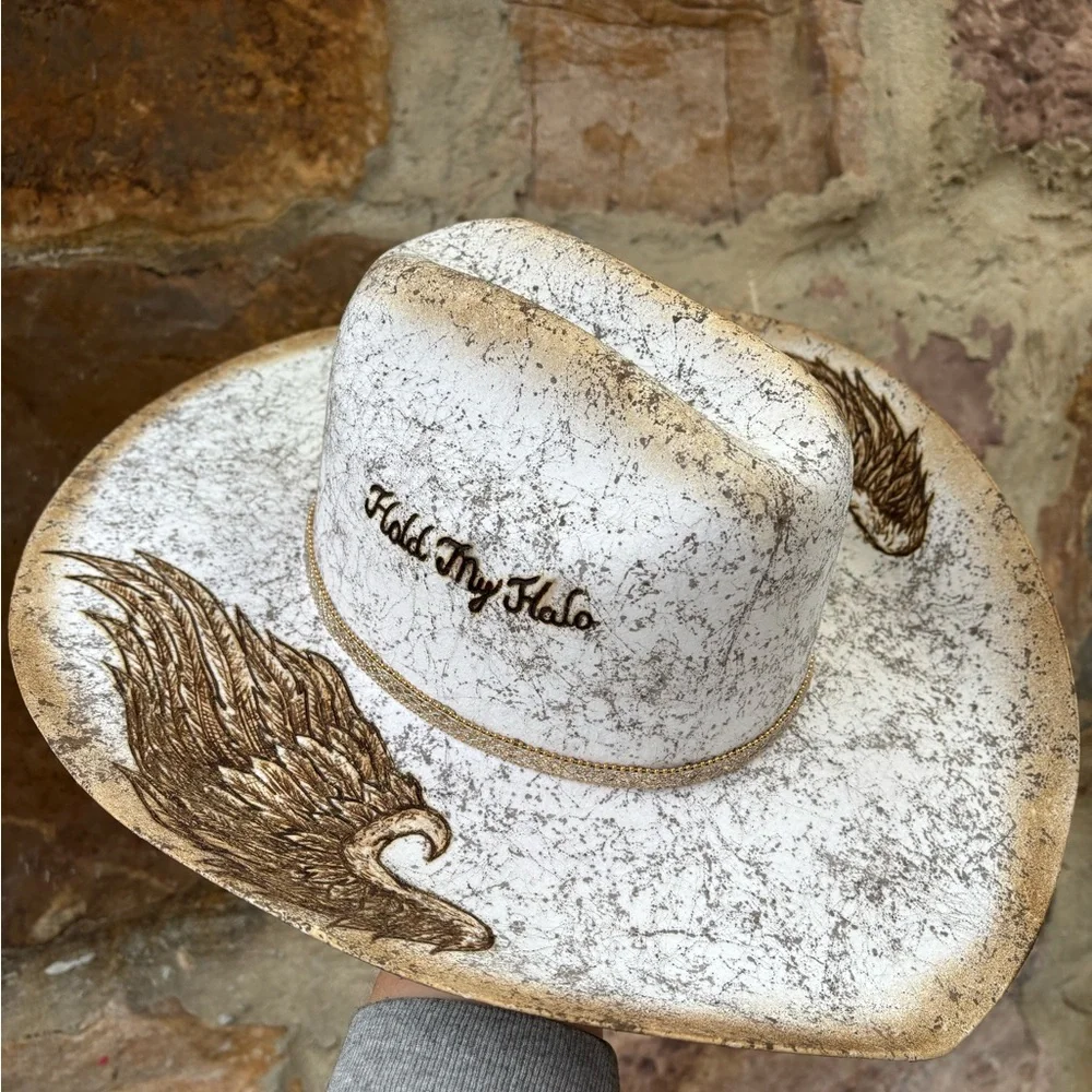 New “Hold your Halo” 6x Serratelli felt hat Sz 7 - Picture 5 of 8